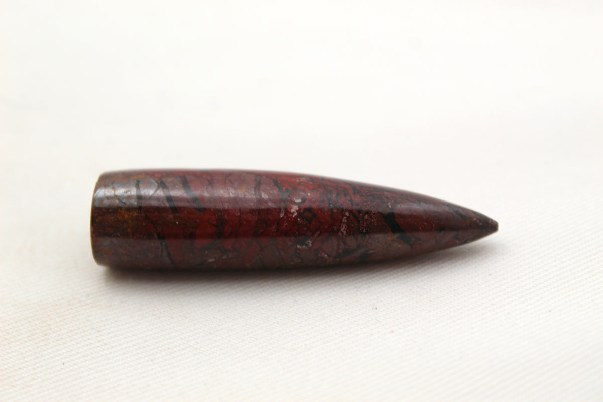 Hematite Jasper bullet Gemstone 50MM UNDRILLED