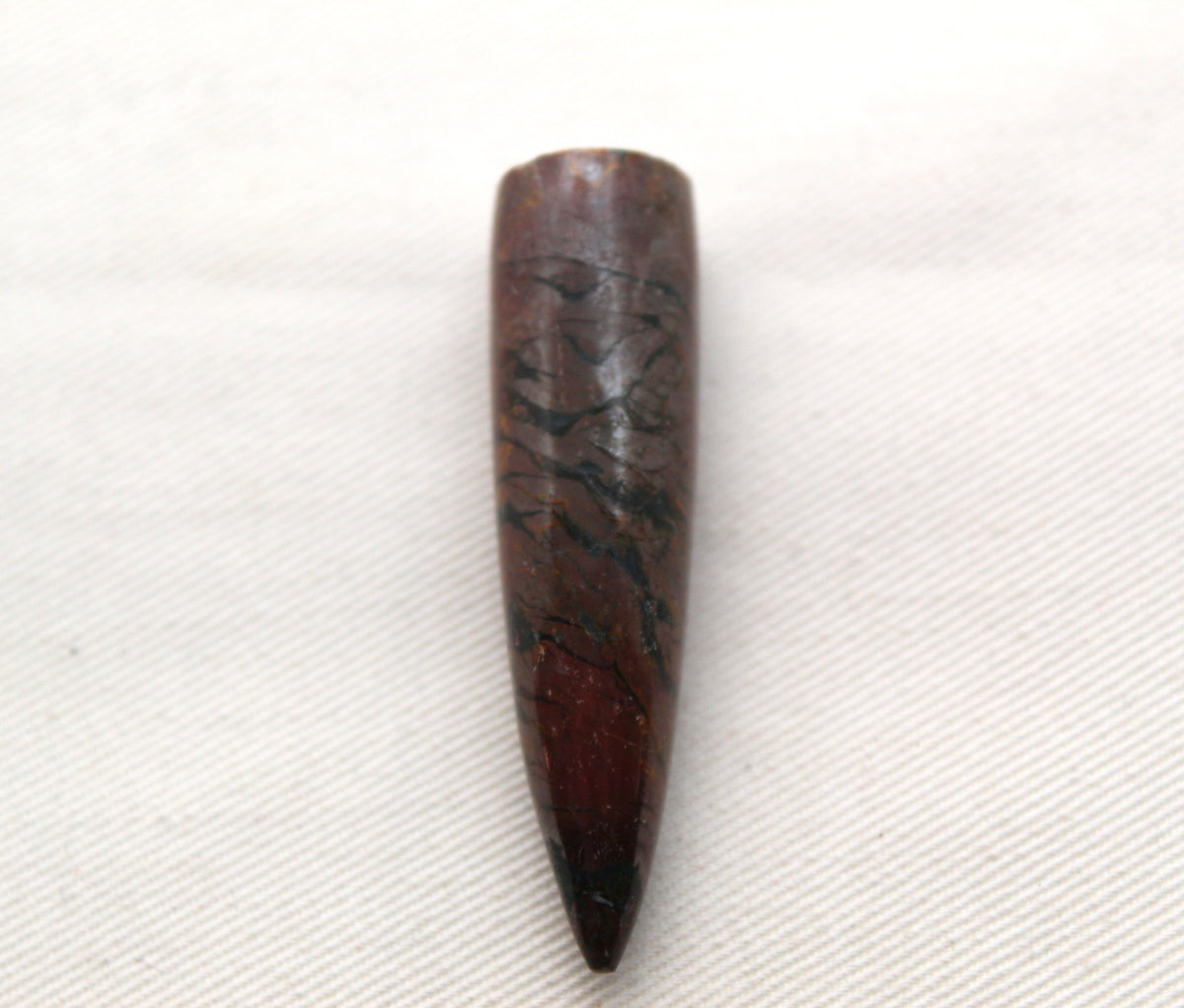Hematite Jasper bullet Gemstone 50MM UNDRILLED