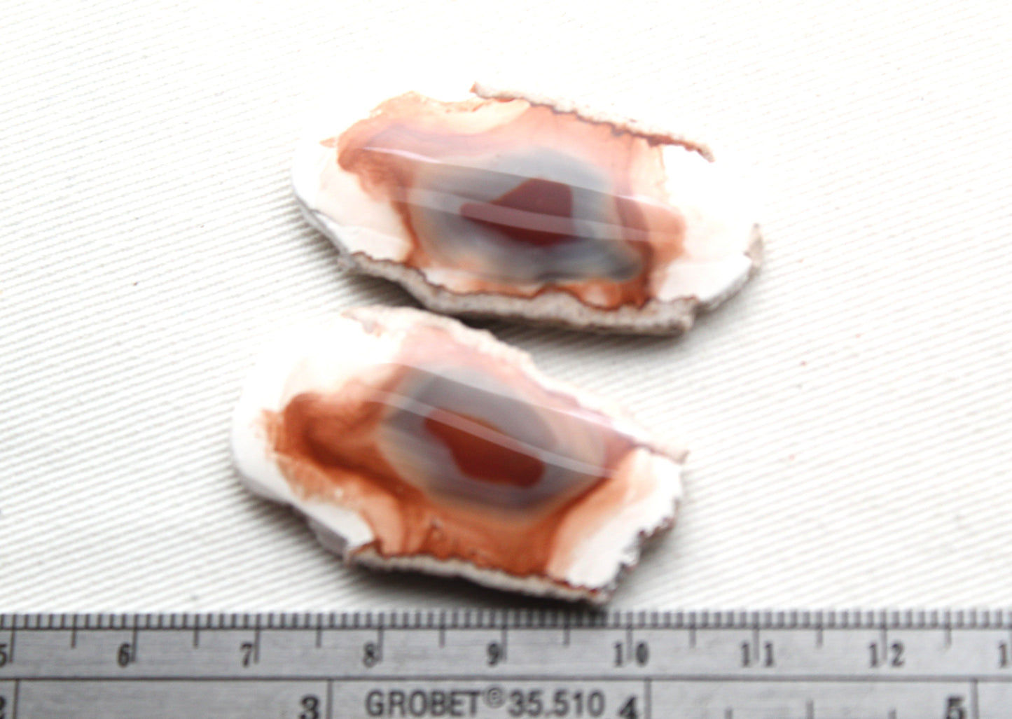 Sliced Agate Pair Gemstones freeform natural