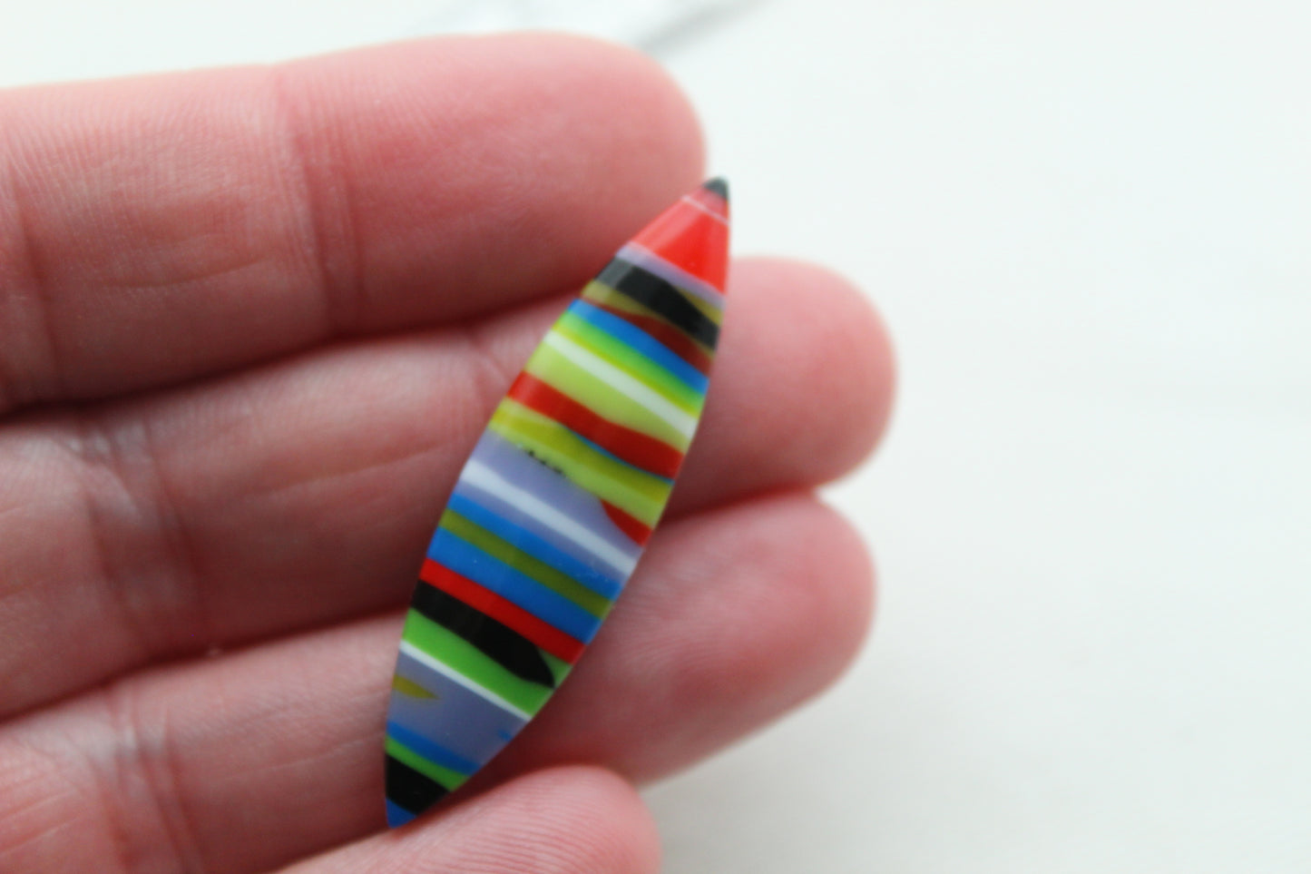 Surfite Cabochon Pair multicolors marquise