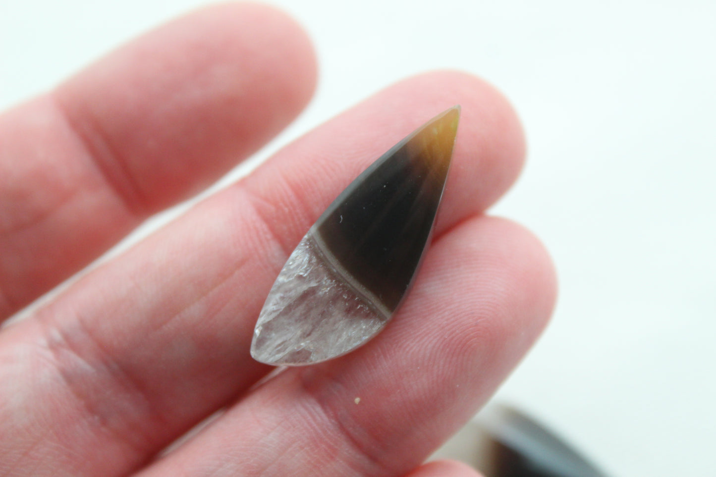 Small Pair Indonesian Timor Agate Cabochons gemstone natural