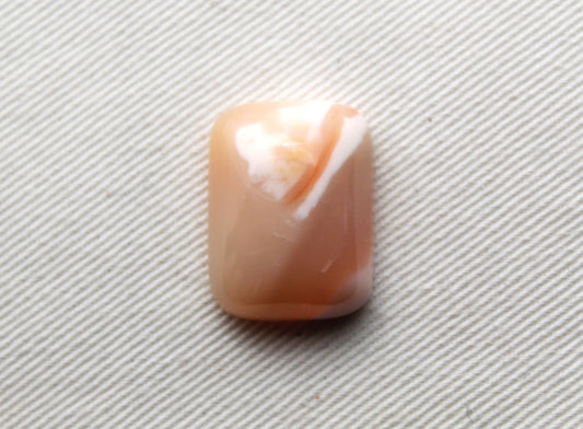Mexican Opal Cabochon rectangle orange 15X20MM
