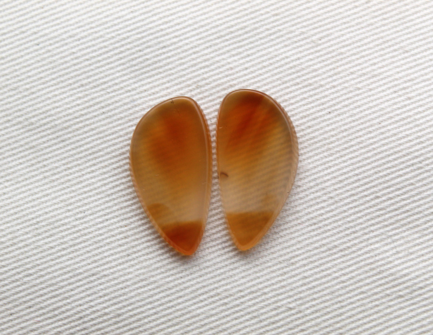 Small Brazilian Agate Cabochon Pair Gemstone