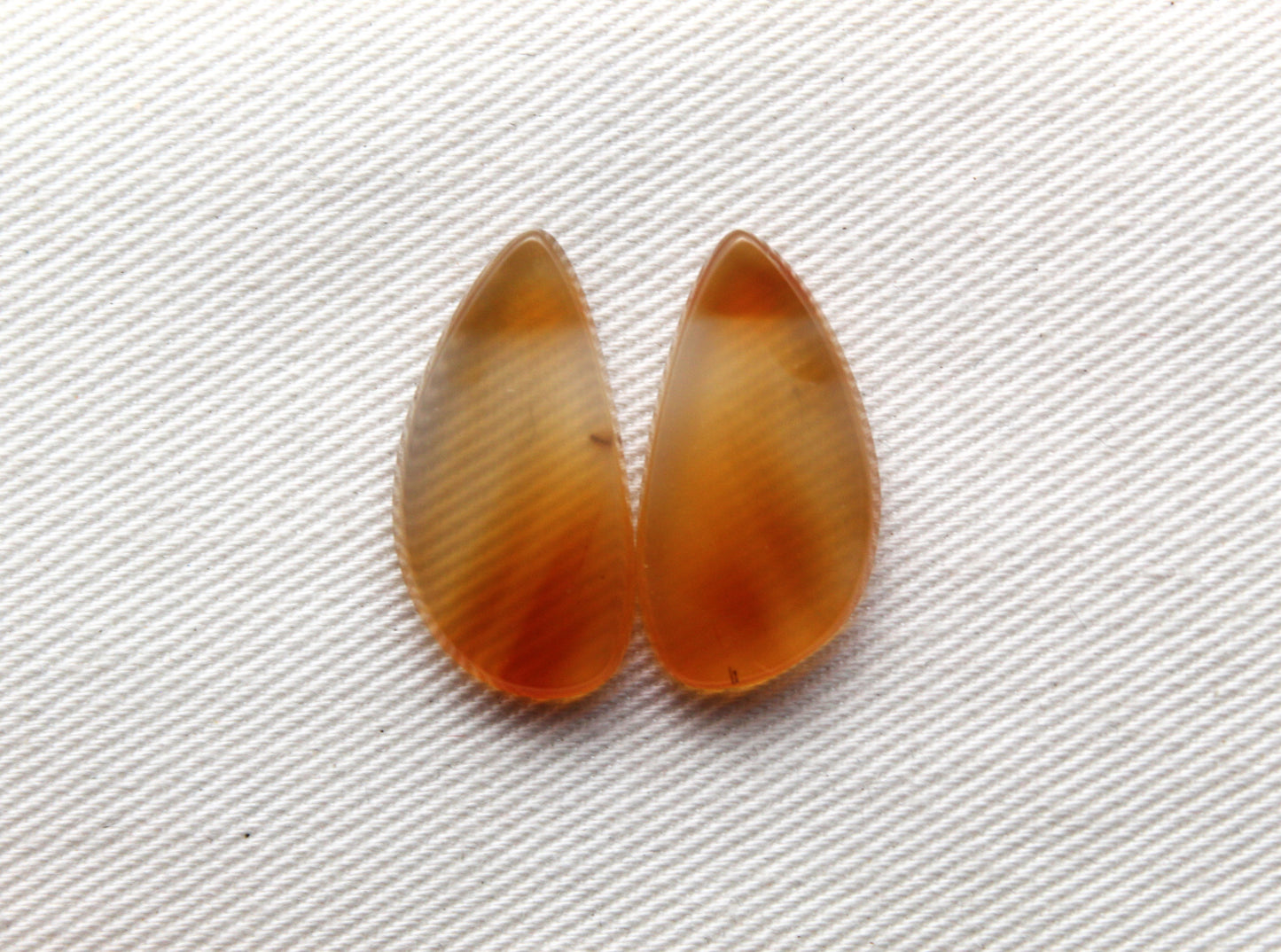 Small Brazilian Agate Cabochon Pair Gemstone