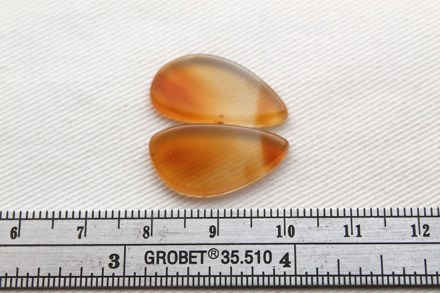 Small Brazilian Agate Cabochon Pair Gemstone