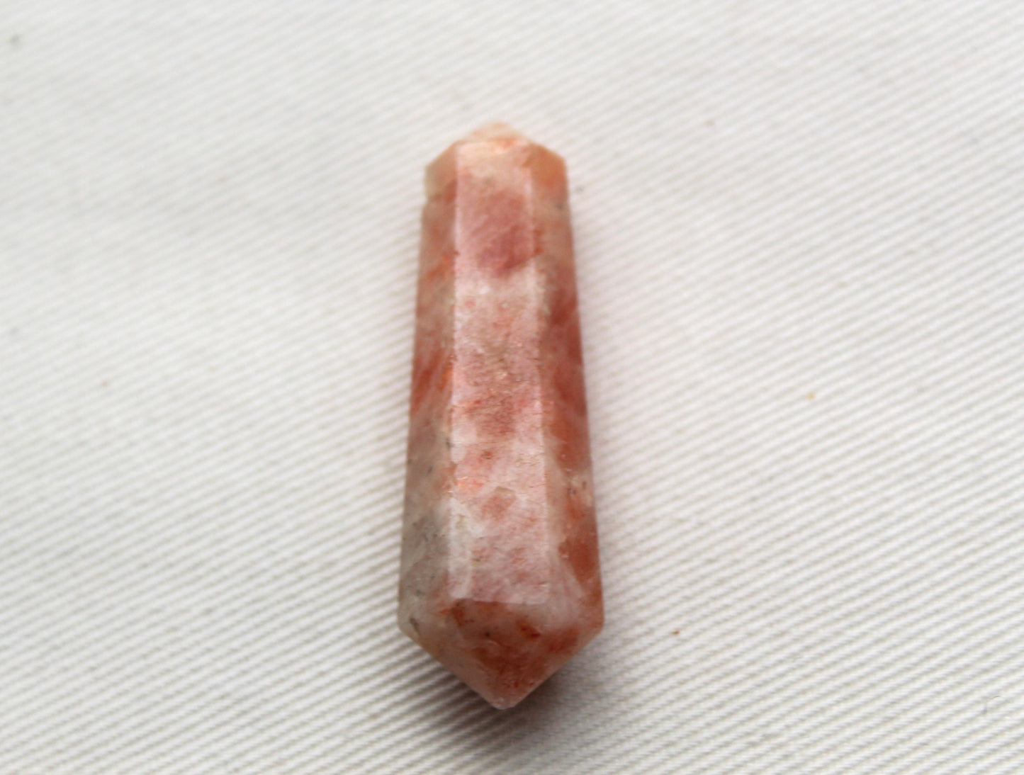 Sunstone double point Tower gemstone pendant size DRILLED