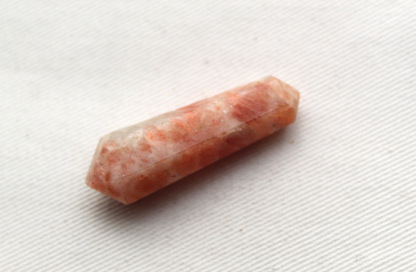 Sunstone double point Tower gemstone pendant size DRILLED