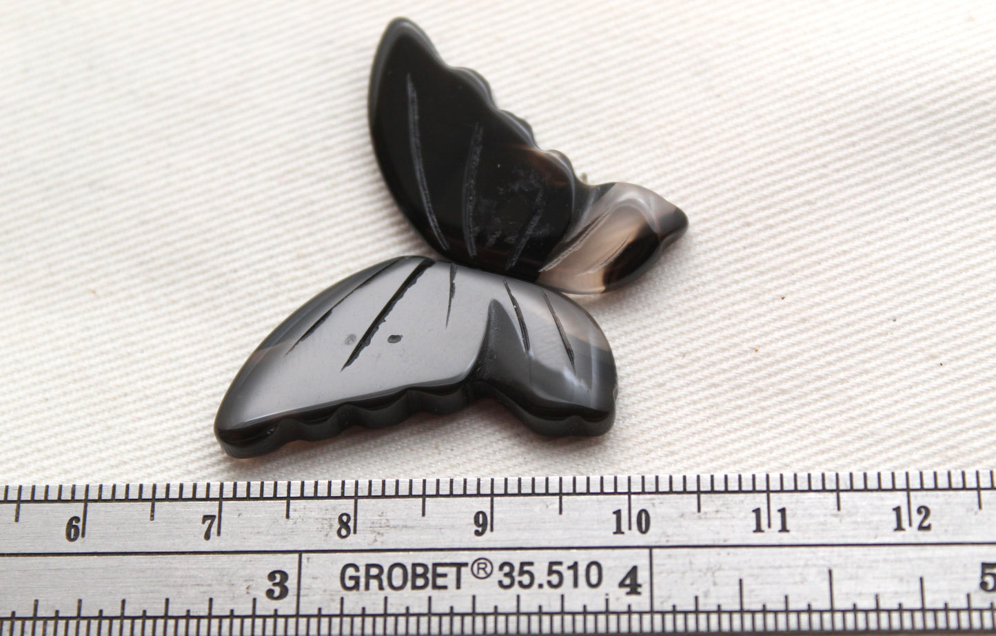 Montana Agate Cabochon Pair Gemstone Clear brown