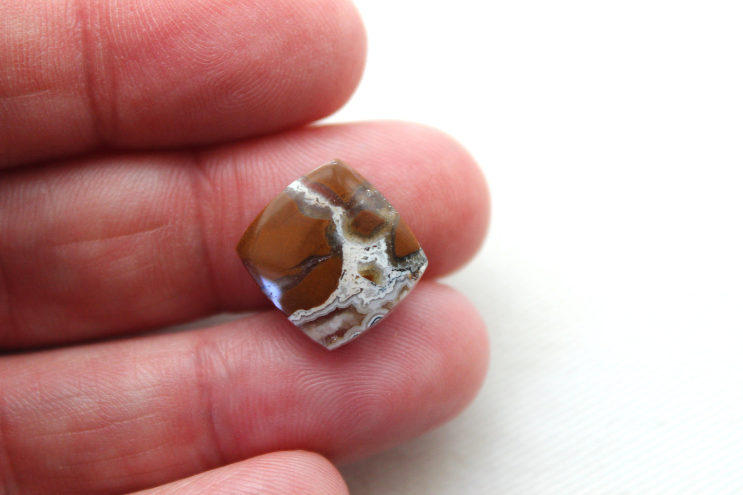 Small Brecciated Jasper cabochons Gemstone pair cushion