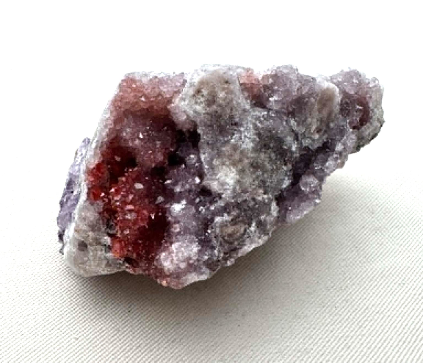 Canadian Amethyst gemstone Specimen rough red purple crystal