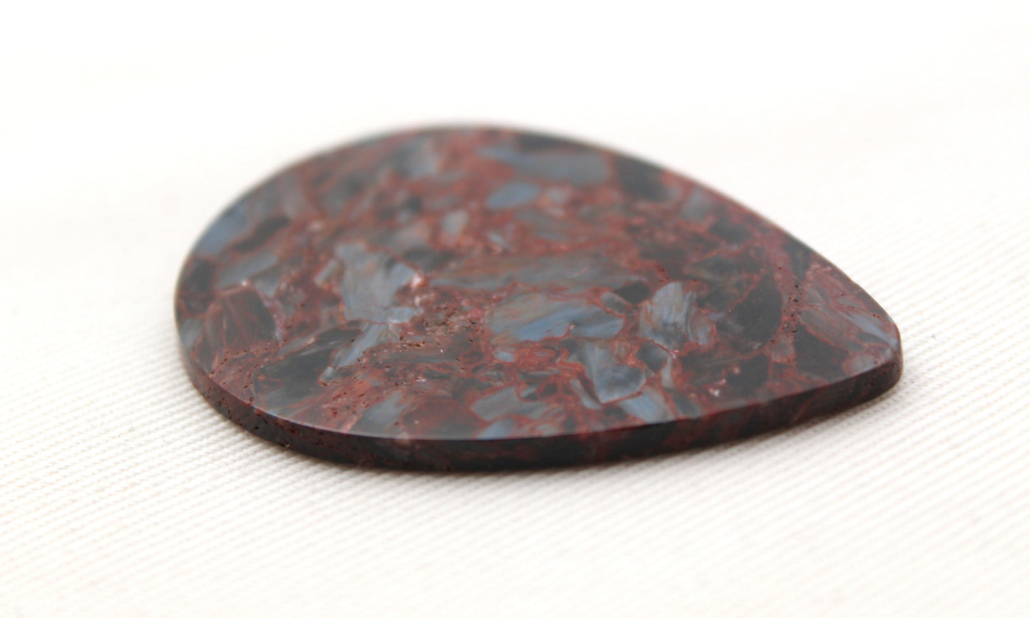 LARGE Pietersite teardrop Gemstone Cabochon