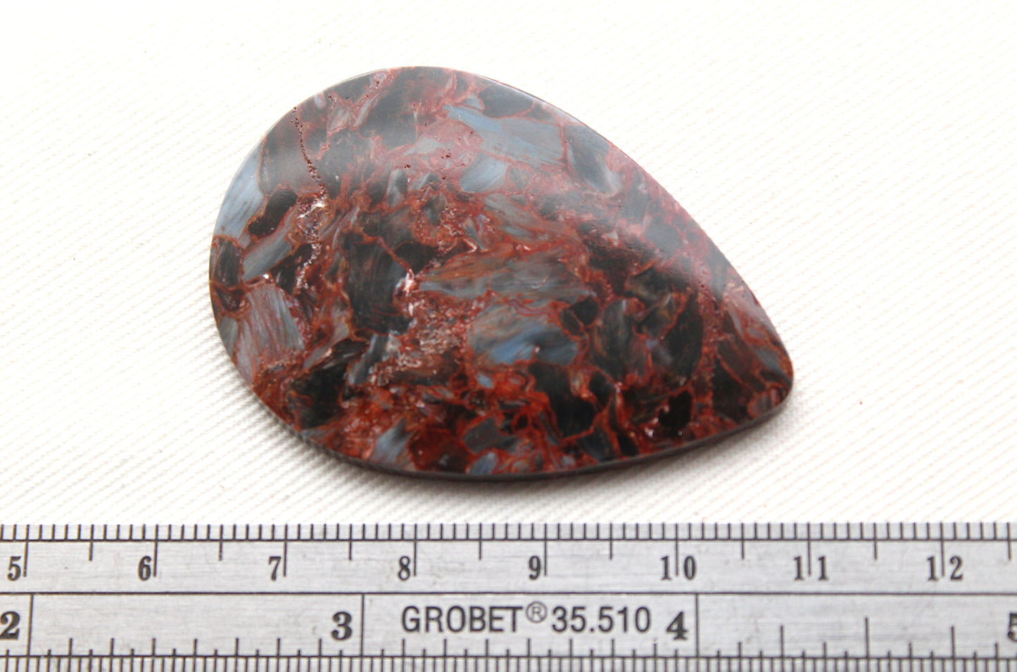 LARGE Pietersite teardrop Gemstone Cabochon
