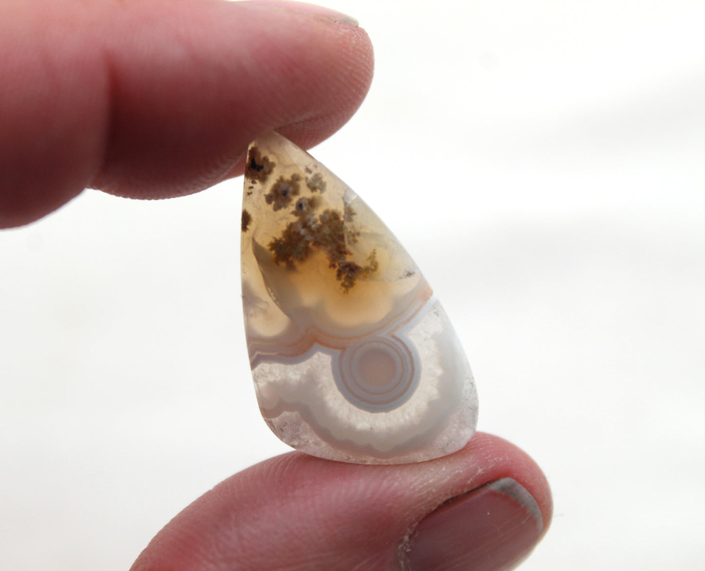 Small Orbicular Agate Cabochon Gemstone natural Freeform