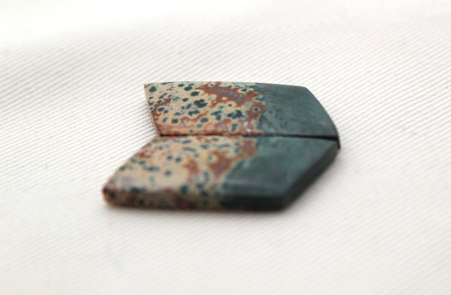 Nice Morning Dew Jasper Cabochon Pair Gemstone Green