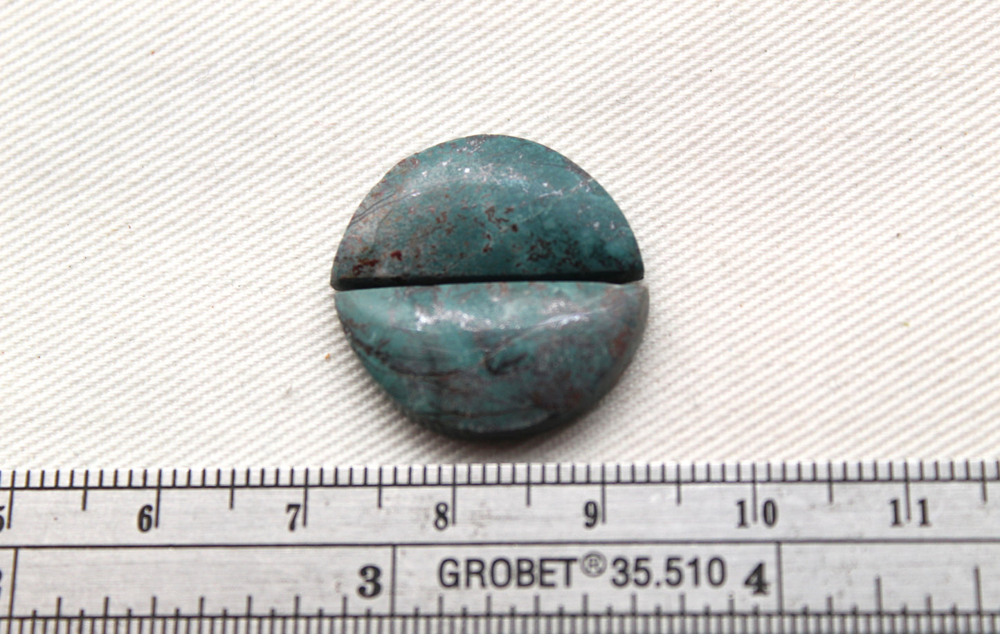 Small Neela Terra Jasper Cabochon Pair Gemstone Green