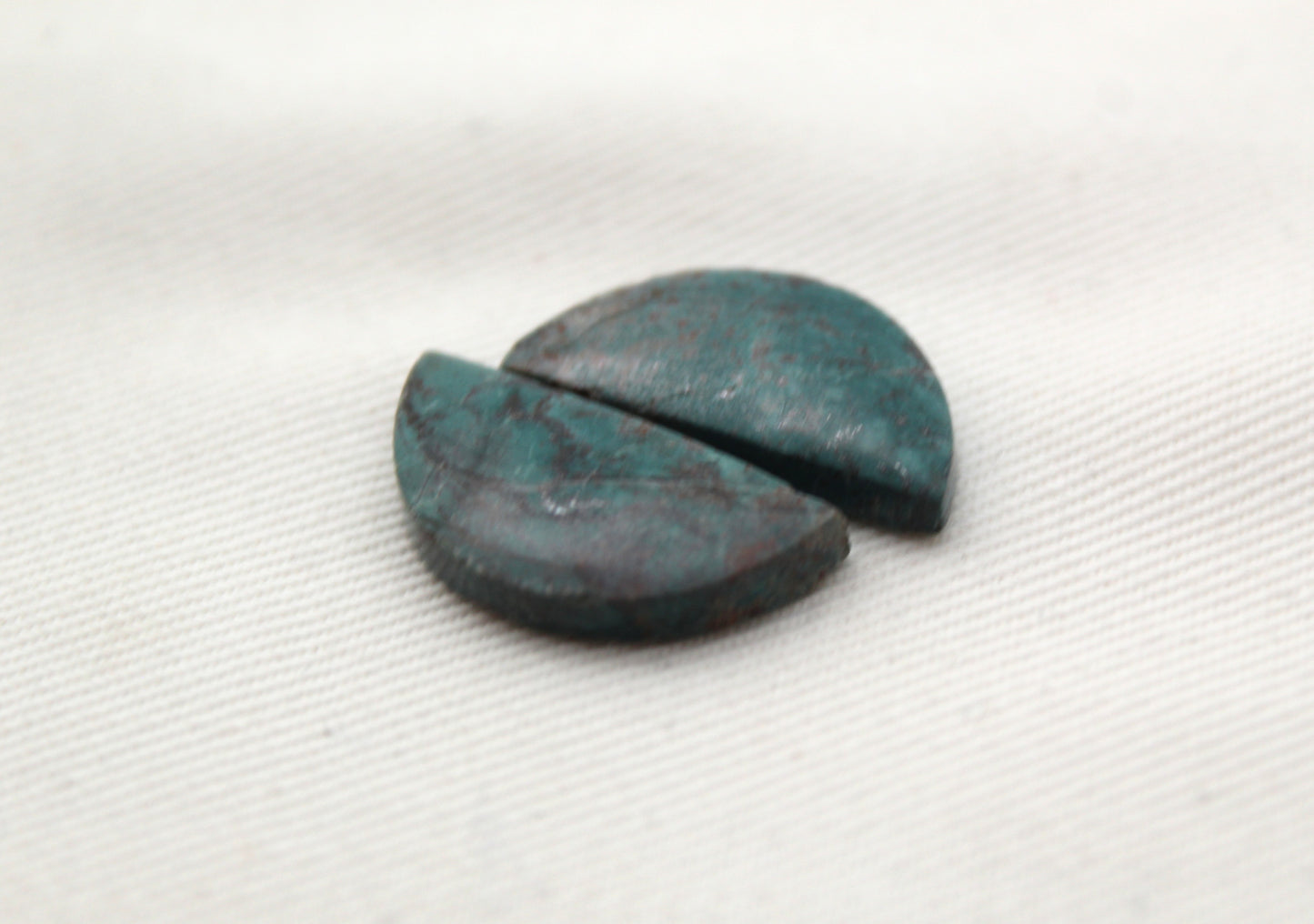 Small Neela Terra Jasper Cabochon Pair Gemstone Green