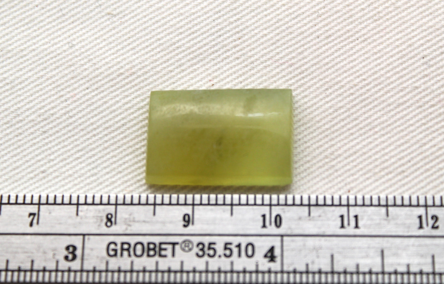 One Vesuvianite Cabochon Gemstone light green Rectangle
