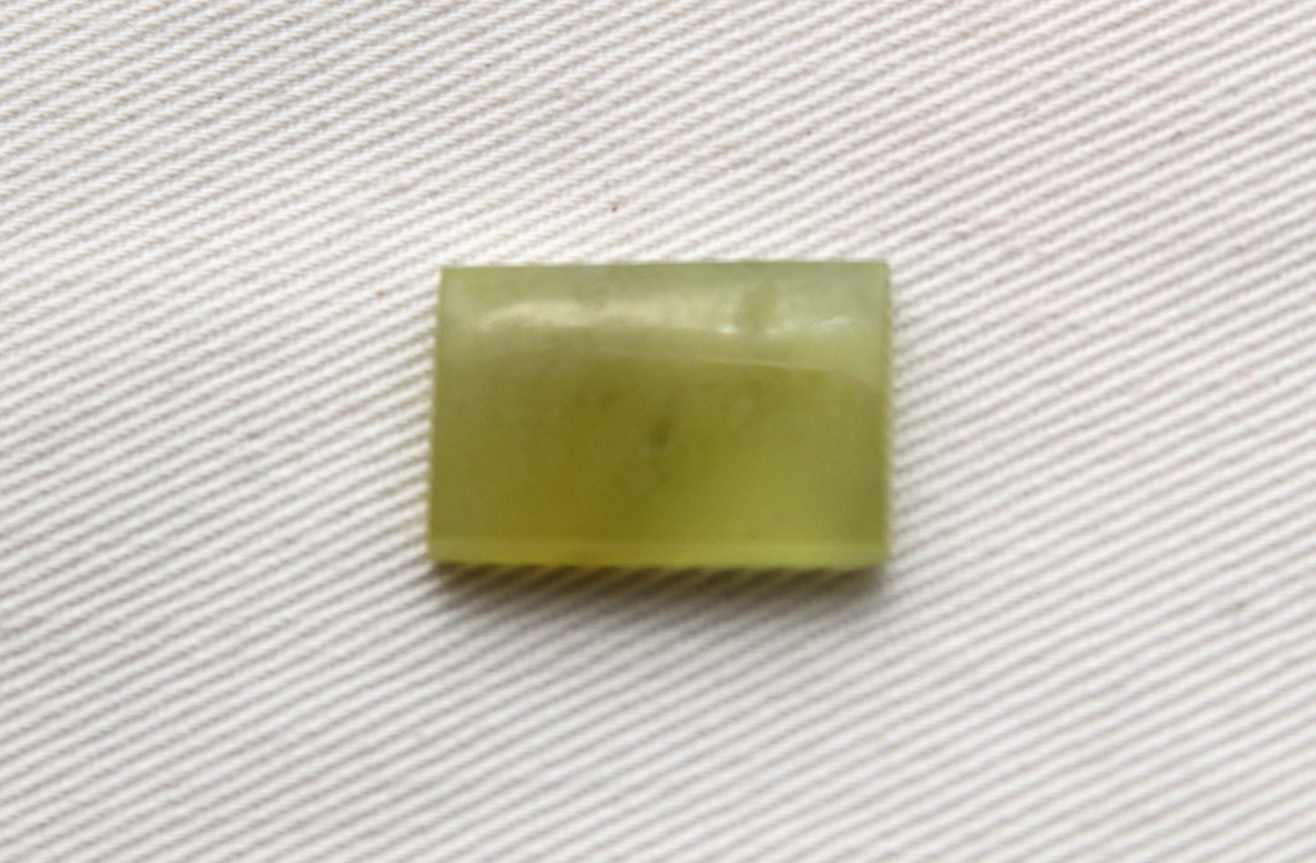 One Vesuvianite Cabochon Gemstone light green Rectangle