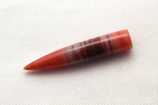 Banded Agate LARGE bullet Gemstone 56MM UNDRILLED