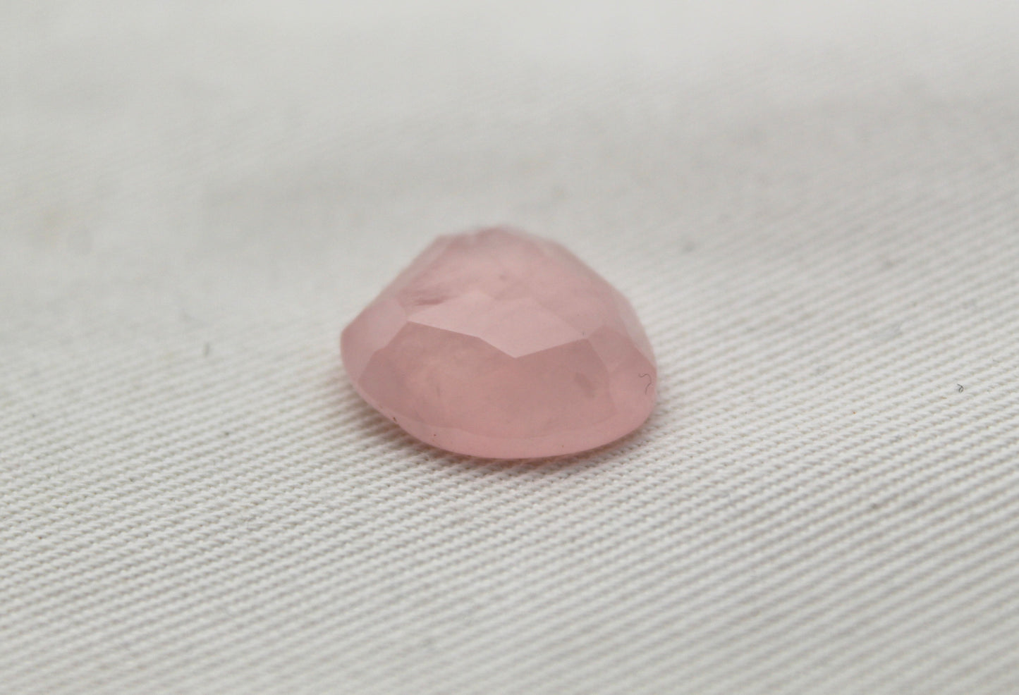 Freeform Pink Quartz faceted Cabochon Gemstone rose