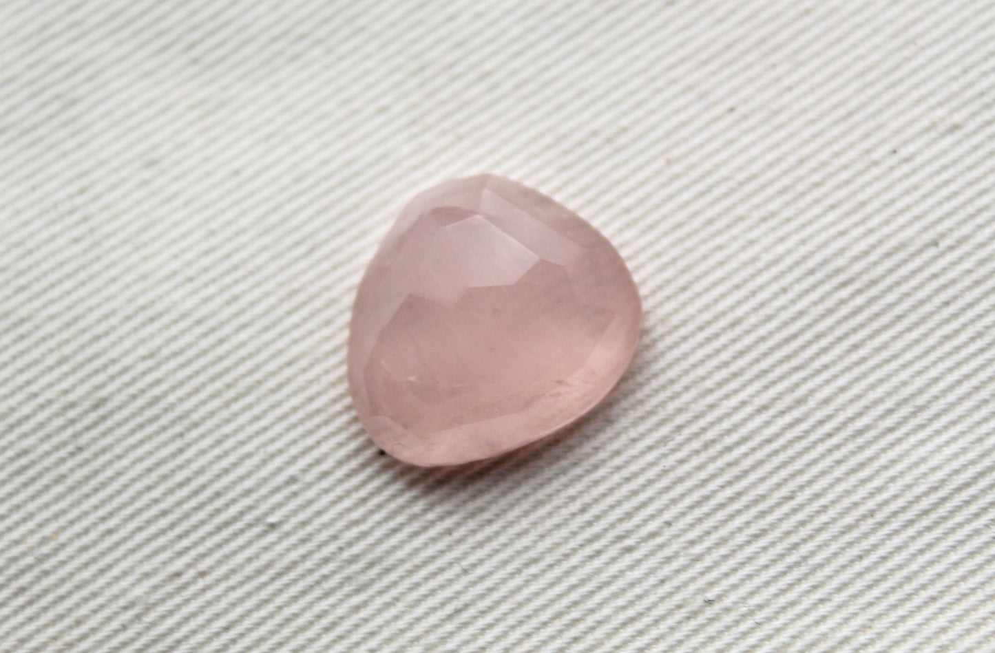 Freeform Pink Quartz faceted Cabochon Gemstone rose
