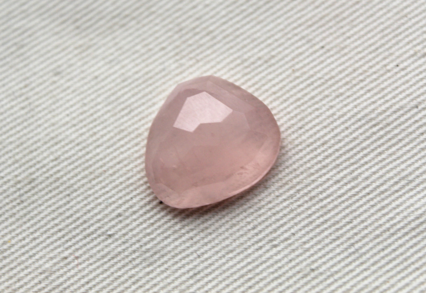 Freeform Pink Quartz faceted Cabochon Gemstone rose