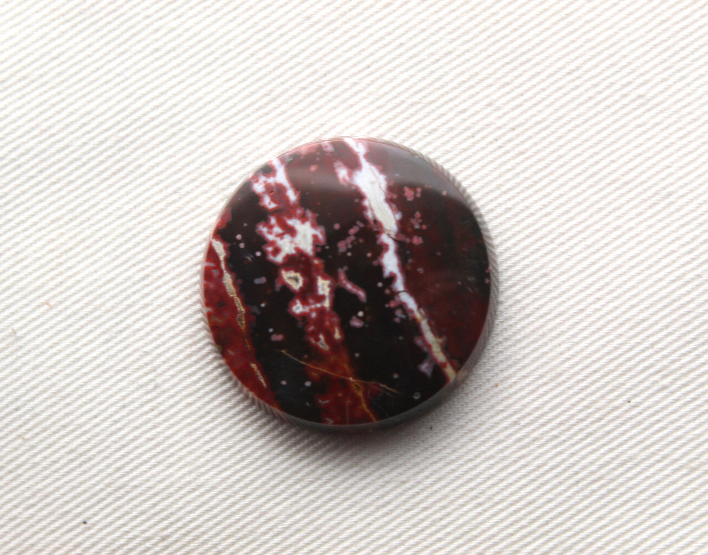 Large River Jasper Cabochon Gemstone red Round 28MM
