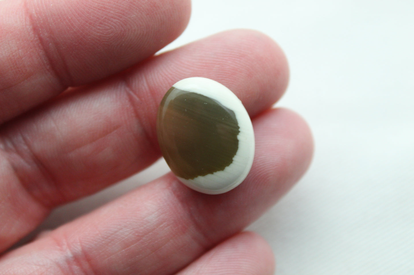TWO Imperial Jasper cabochons Gemstones green