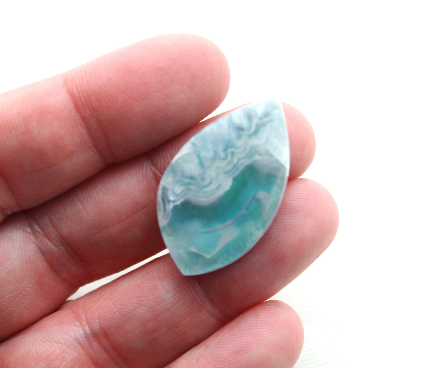 Indonesian Agate Plume DOUBLET Cabochon Gemstone