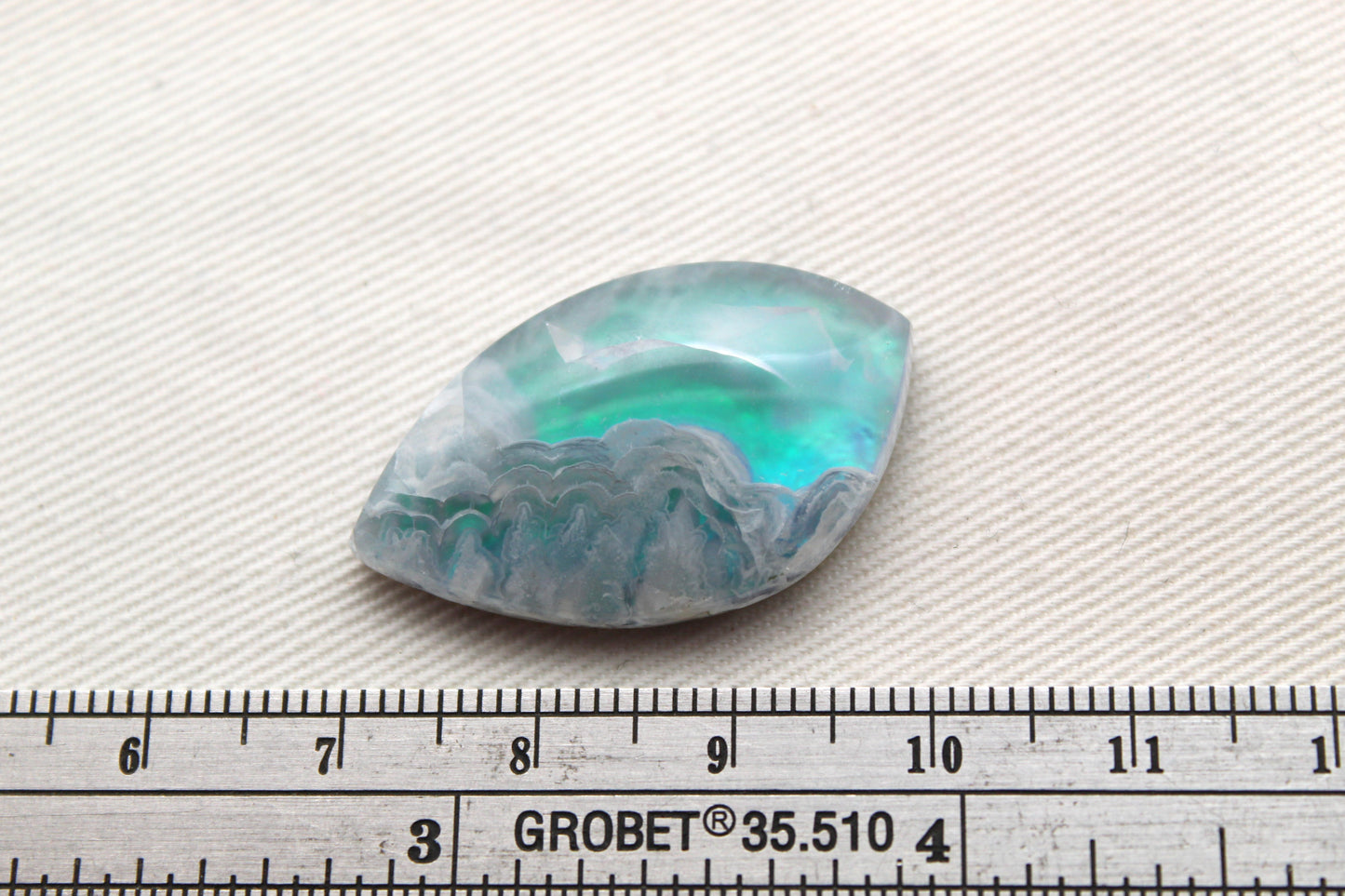 Indonesian Agate Plume DOUBLET Cabochon Gemstone