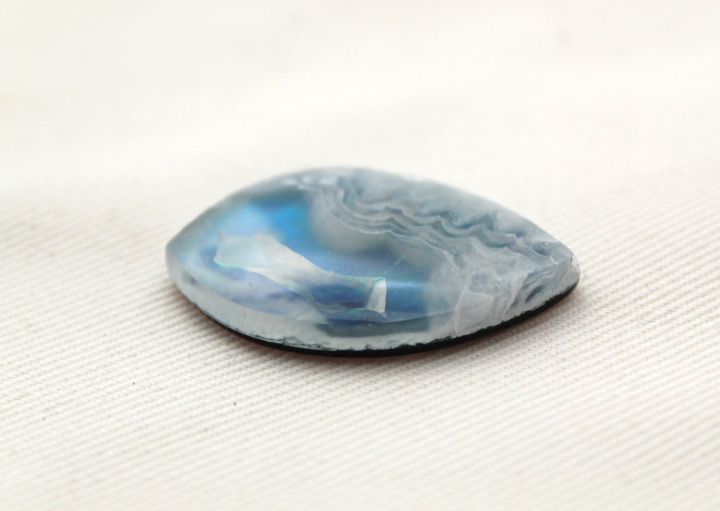 Indonesian Agate Plume DOUBLET Cabochon Gemstone