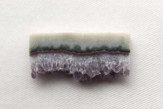 Amethyst slice gemstone druzy rectangle
