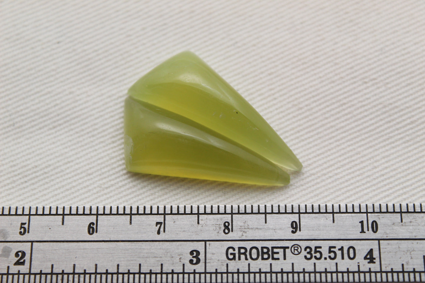Vesuvianite Cabochon Pair Gemstone light green