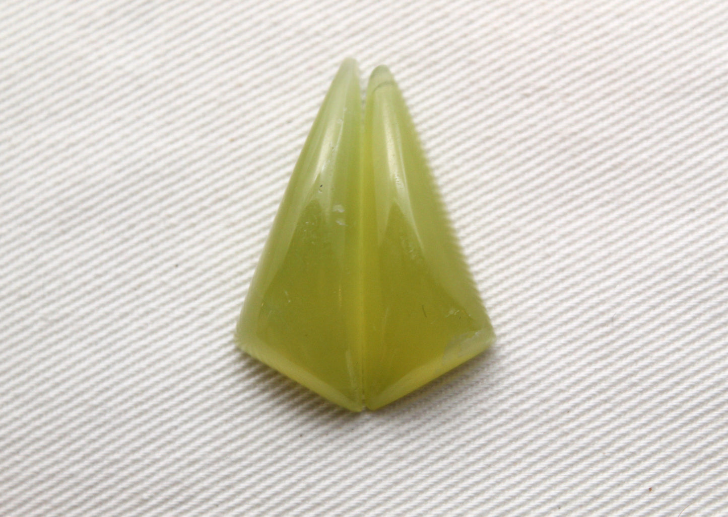 Vesuvianite Cabochon Pair Gemstone light green