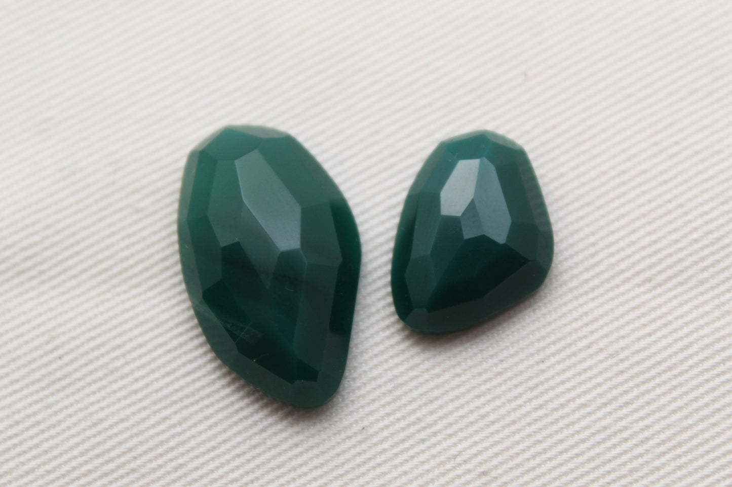 Freeform rose cut Green Agate cabochon Gemstone