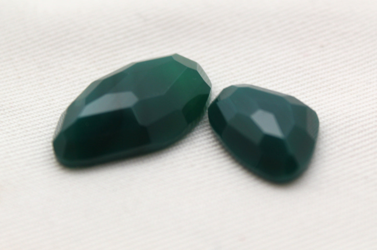 Freeform rose cut Green Agate cabochon Gemstone