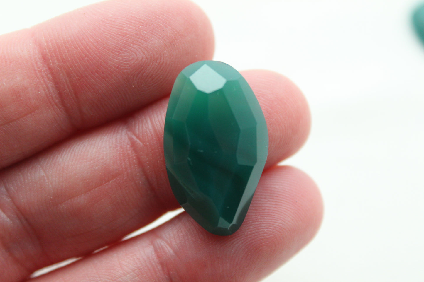 Freeform rose cut Green Agate cabochon Gemstone