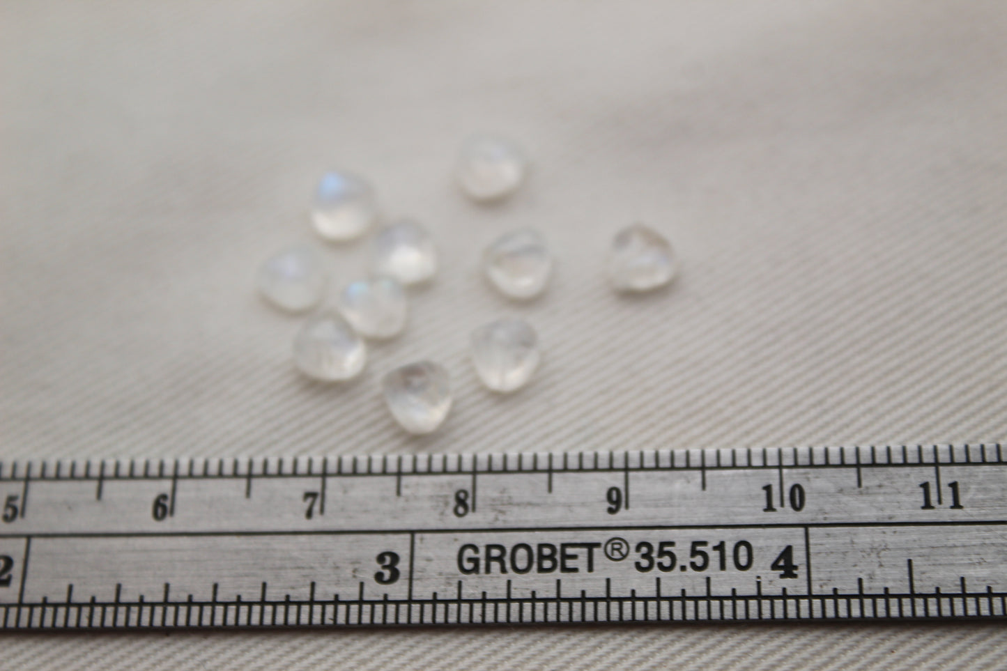 Lot of TEN Moonstones Cabochons 5MM