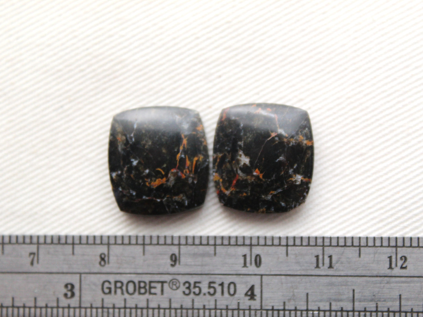 Small Petrified Wood Cabochon Pair natural gemstones