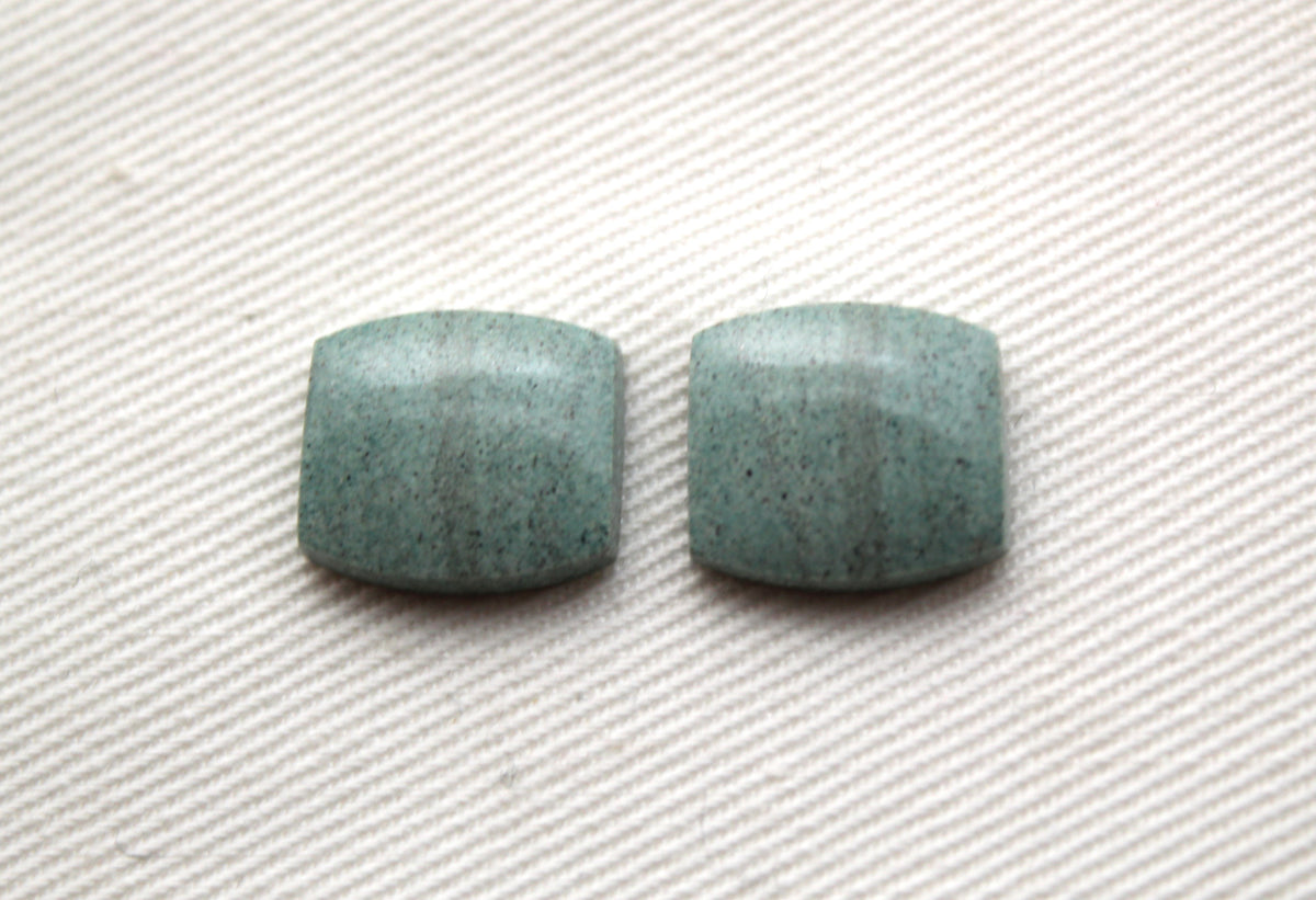 Paire de Cabochons Jaspe Impérial Gris ovale