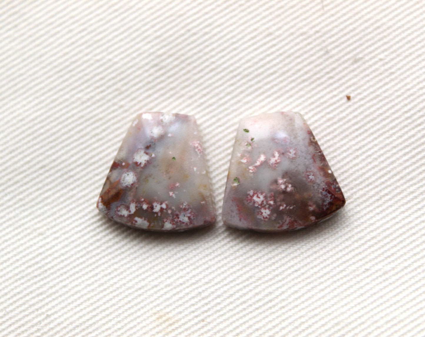 Small Purple River Jasper Cabochon Pair Gemstone