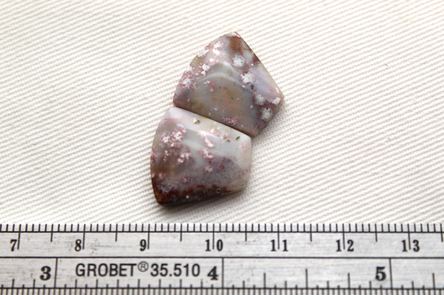 Small Purple River Jasper Cabochon Pair Gemstone