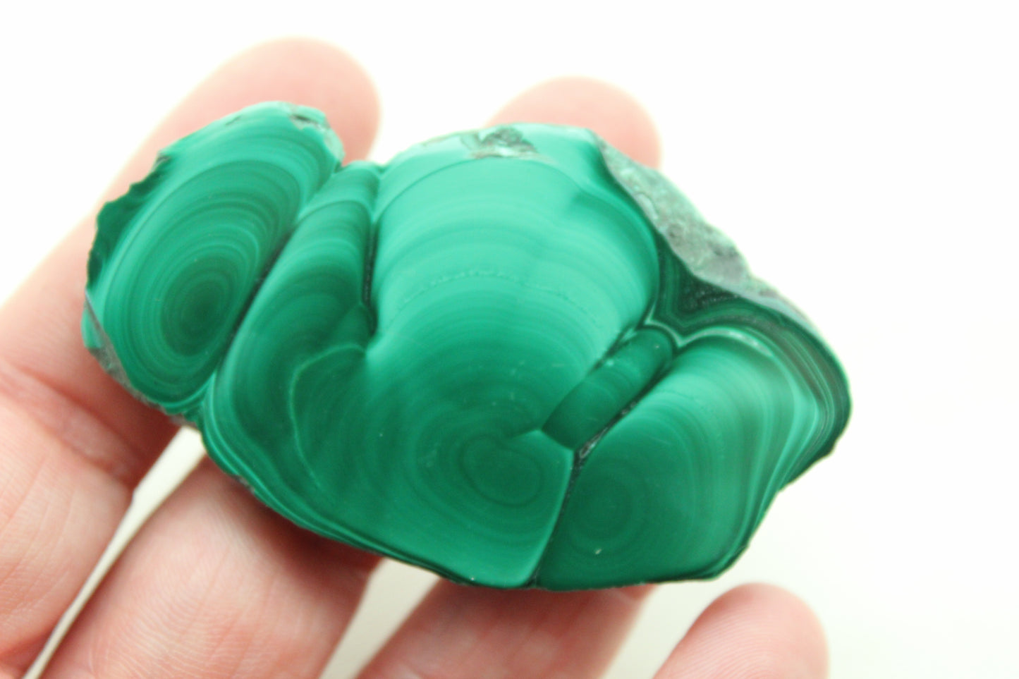 One Malachite Slice natural gemstone
