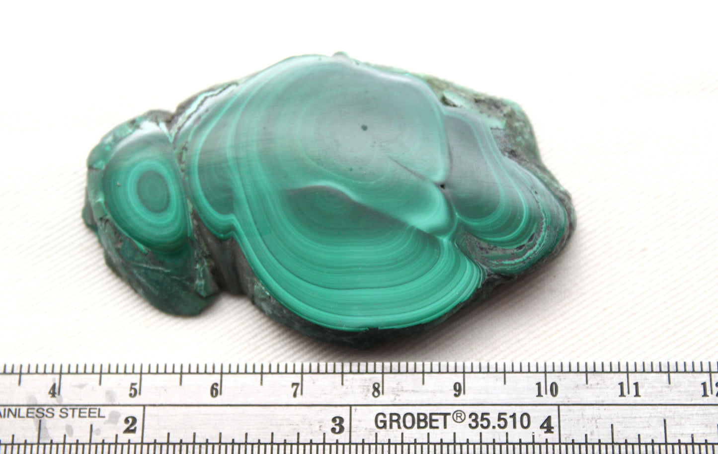 One Malachite Slice natural gemstone