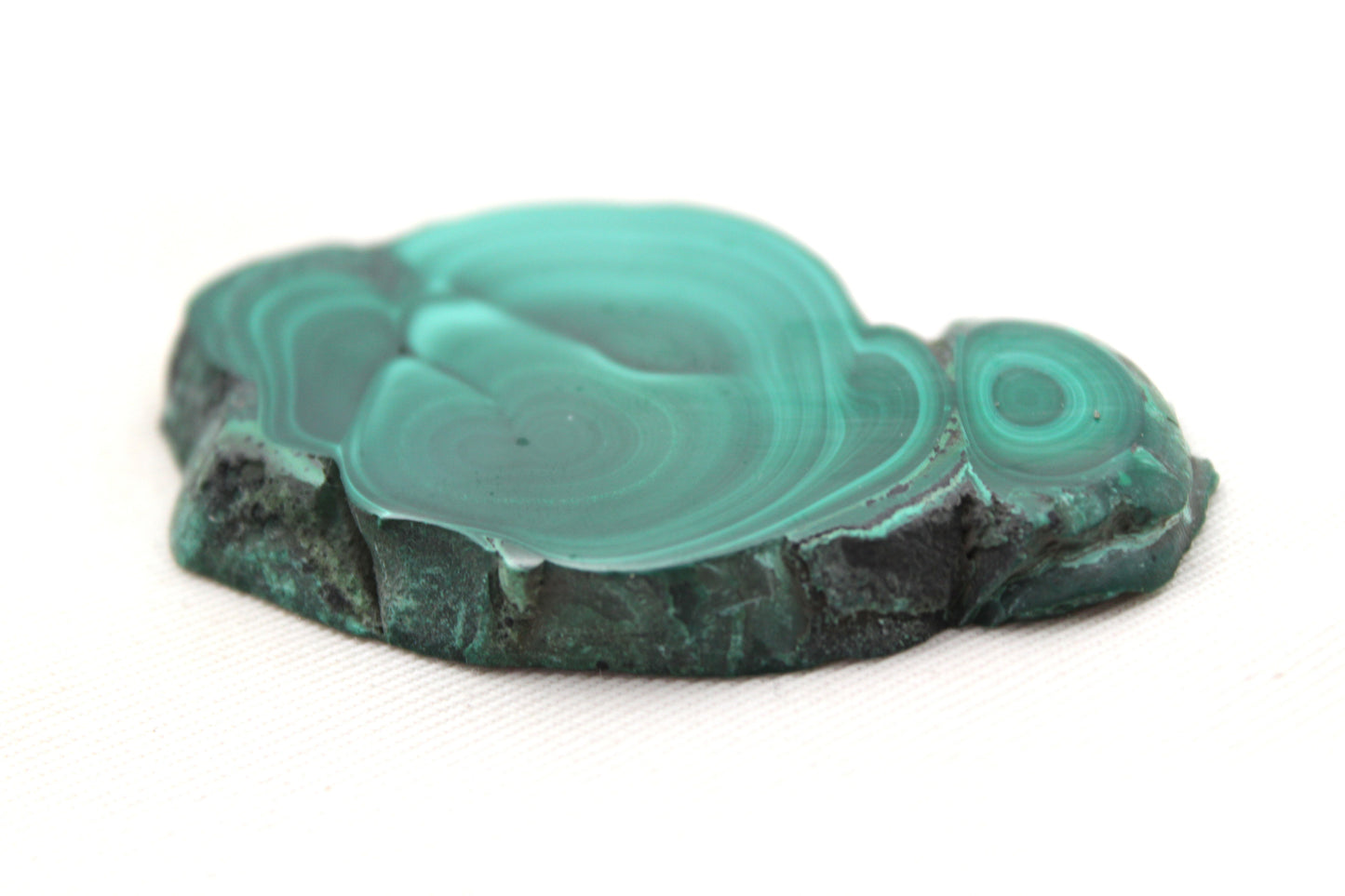 One Malachite Slice natural gemstone