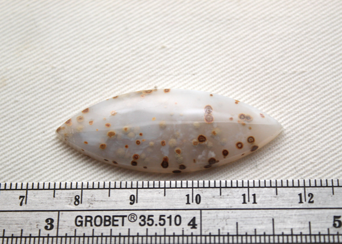 Polka Dot Agate Cabochon Gemstone Marquise