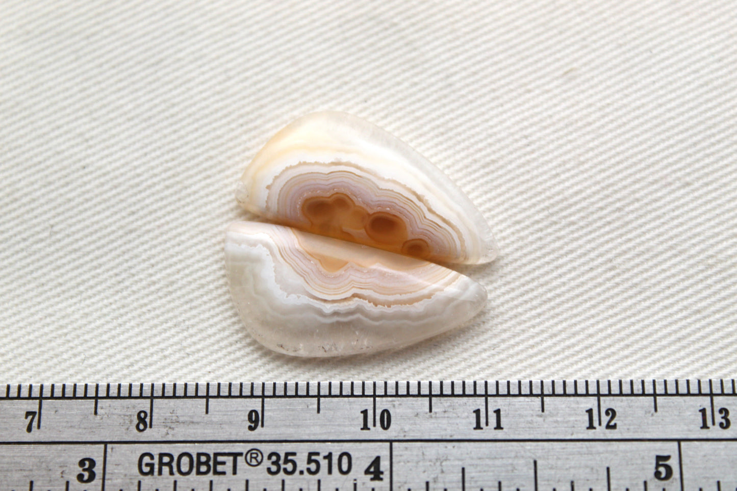 NICE Orbicular Agate Cabochons Pair Gemstone natural