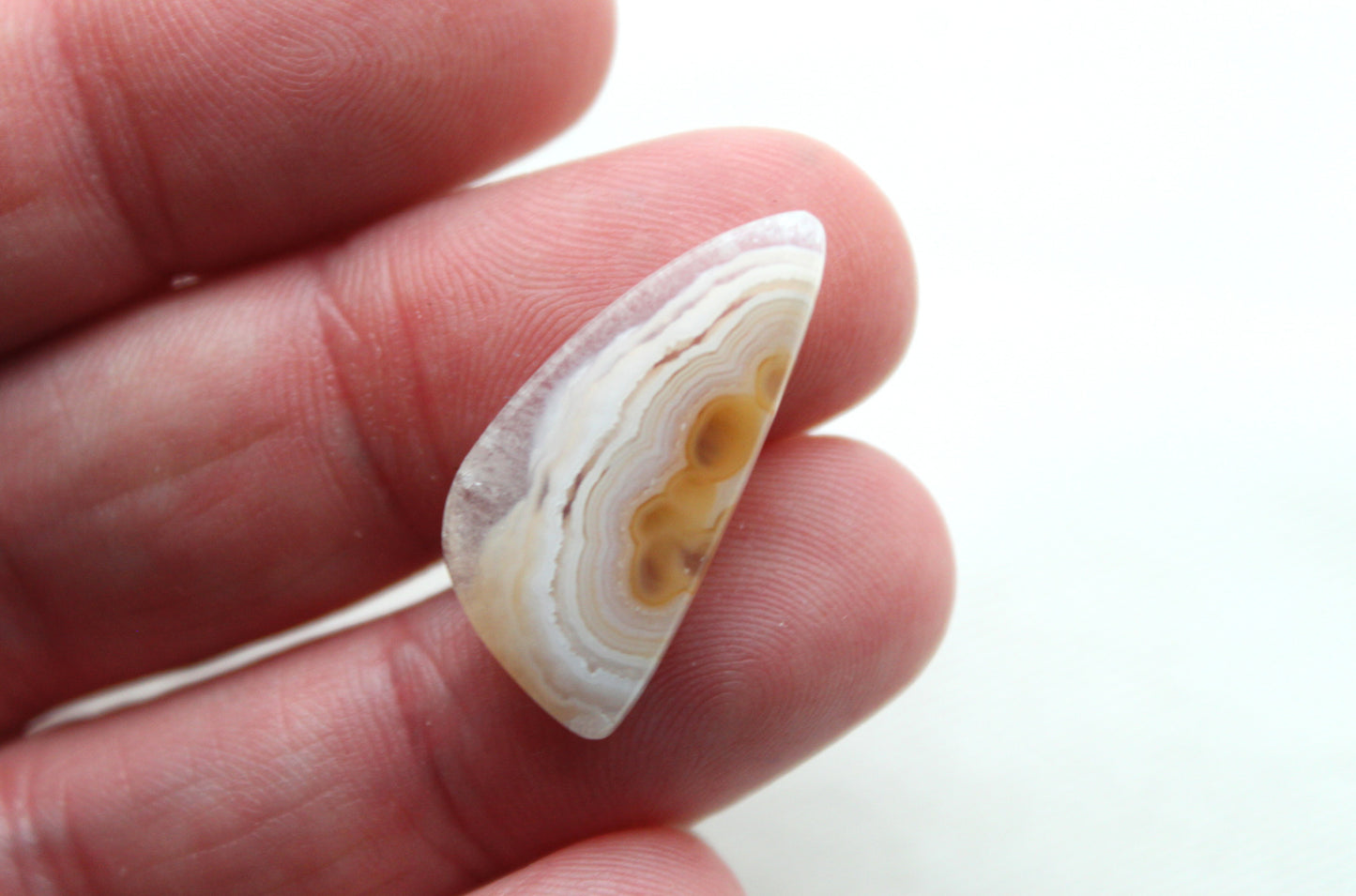 NICE Orbicular Agate Cabochons Pair Gemstone natural