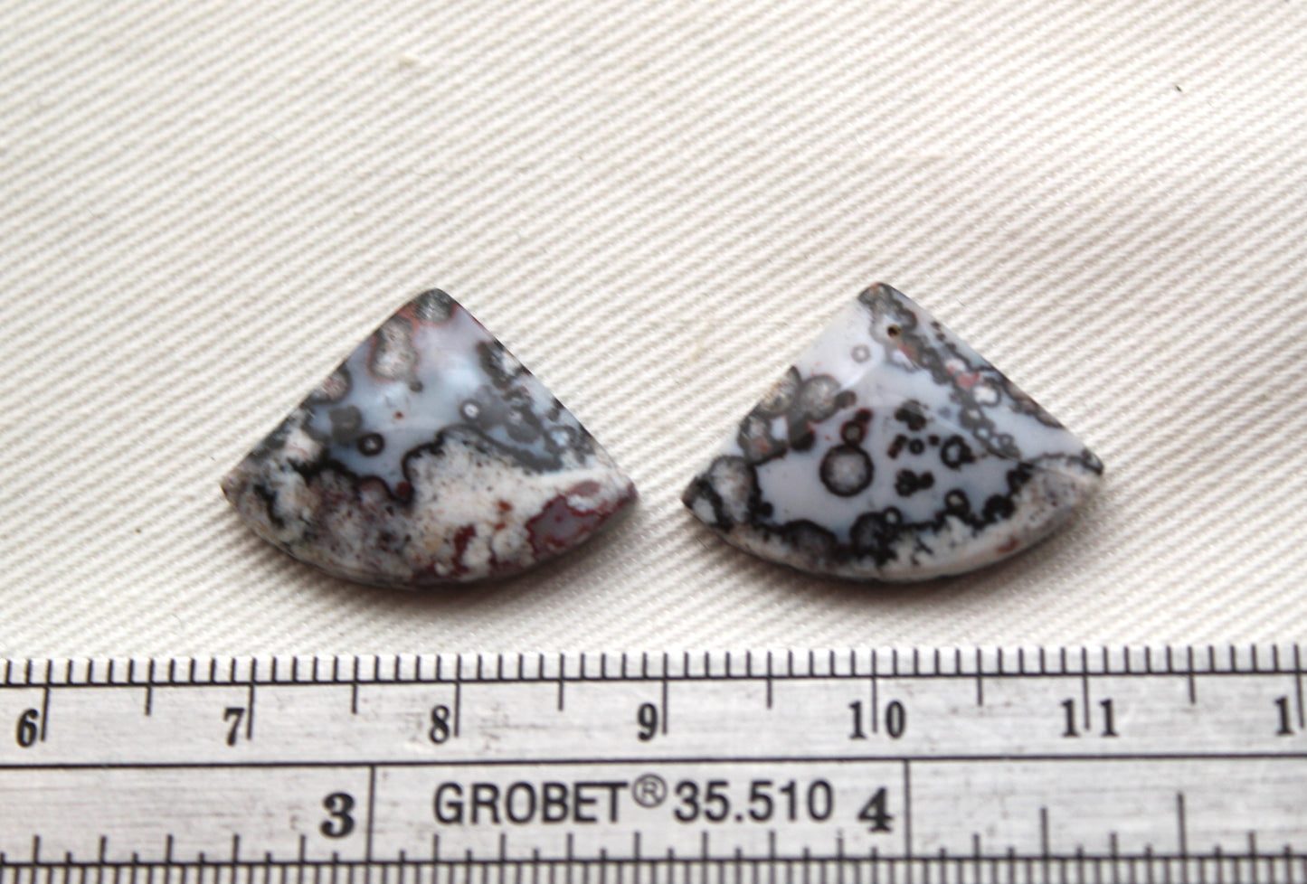 Small Purple River Jasper Cabochon Pair Gemstone