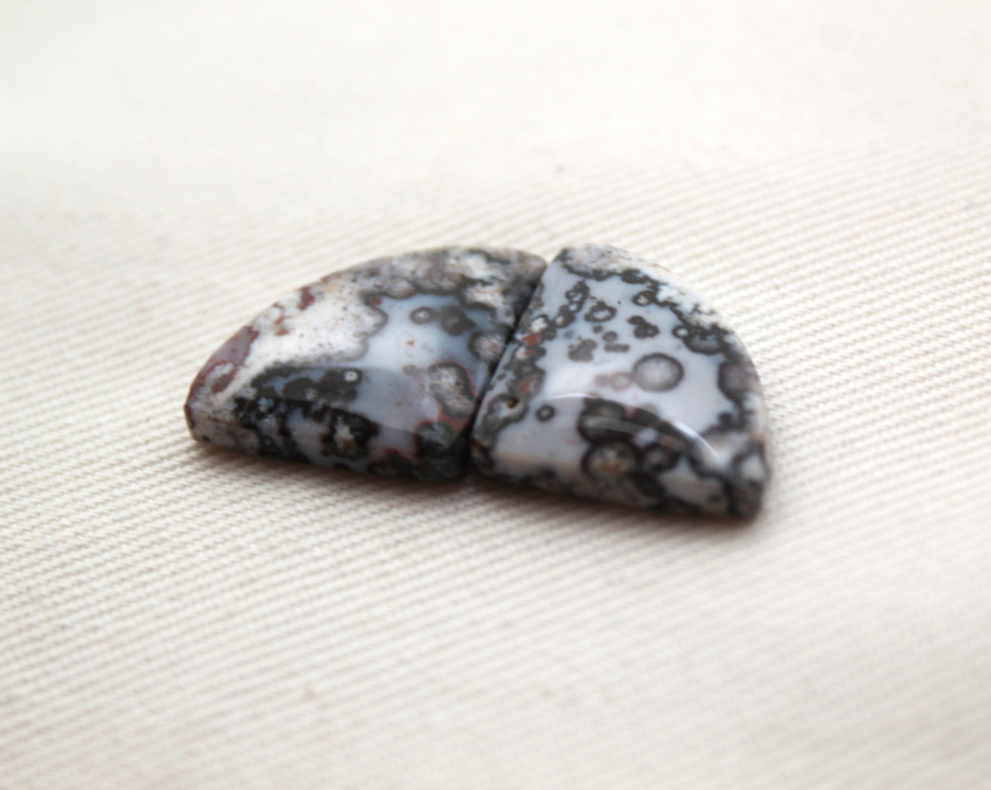 Small Purple River Jasper Cabochon Pair Gemstone